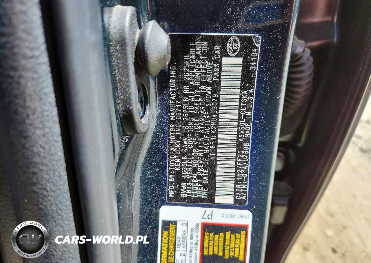 2017 Toyota Camry Se VIN:4T1BF1FK2HU455079 - 12