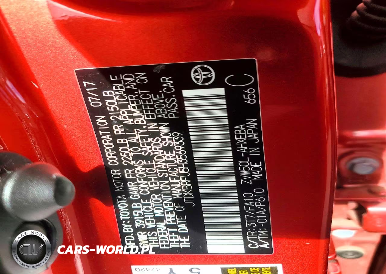 2017 Toyota Prius Two VIN:JTDKBRFU5H3569339 - 12