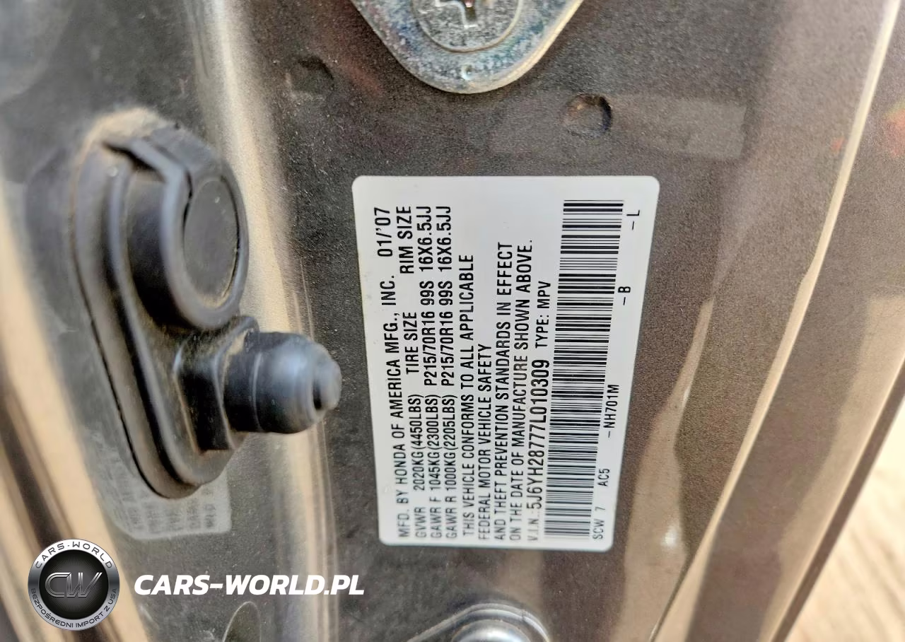 2007 Honda Element Ex VIN:5J6YH28777L010309 - 14