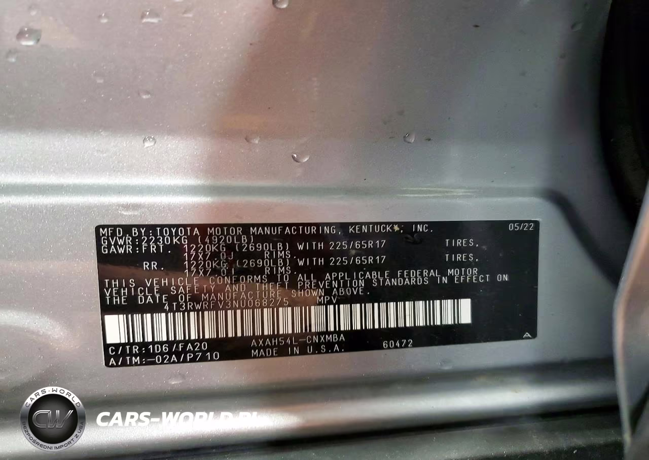 2022 Toyota Rav4 Xle VIN:4T3RWRFV3NU068275 - 13