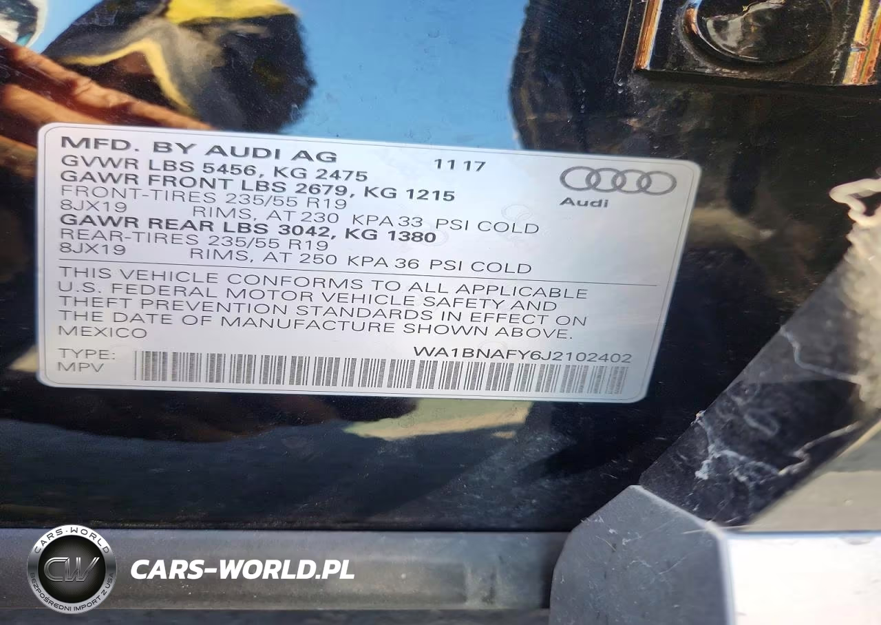 2018 Audi Q5 Premium Plus VIN:WA1BNAFY6J2102402 - 14