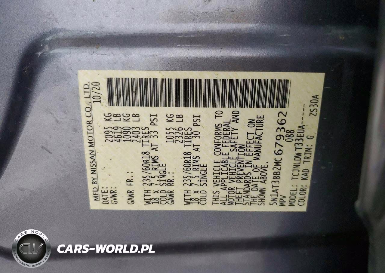 2021 Nissan Rogue Sv VIN:5N1AT3BB2MC679362 - 13