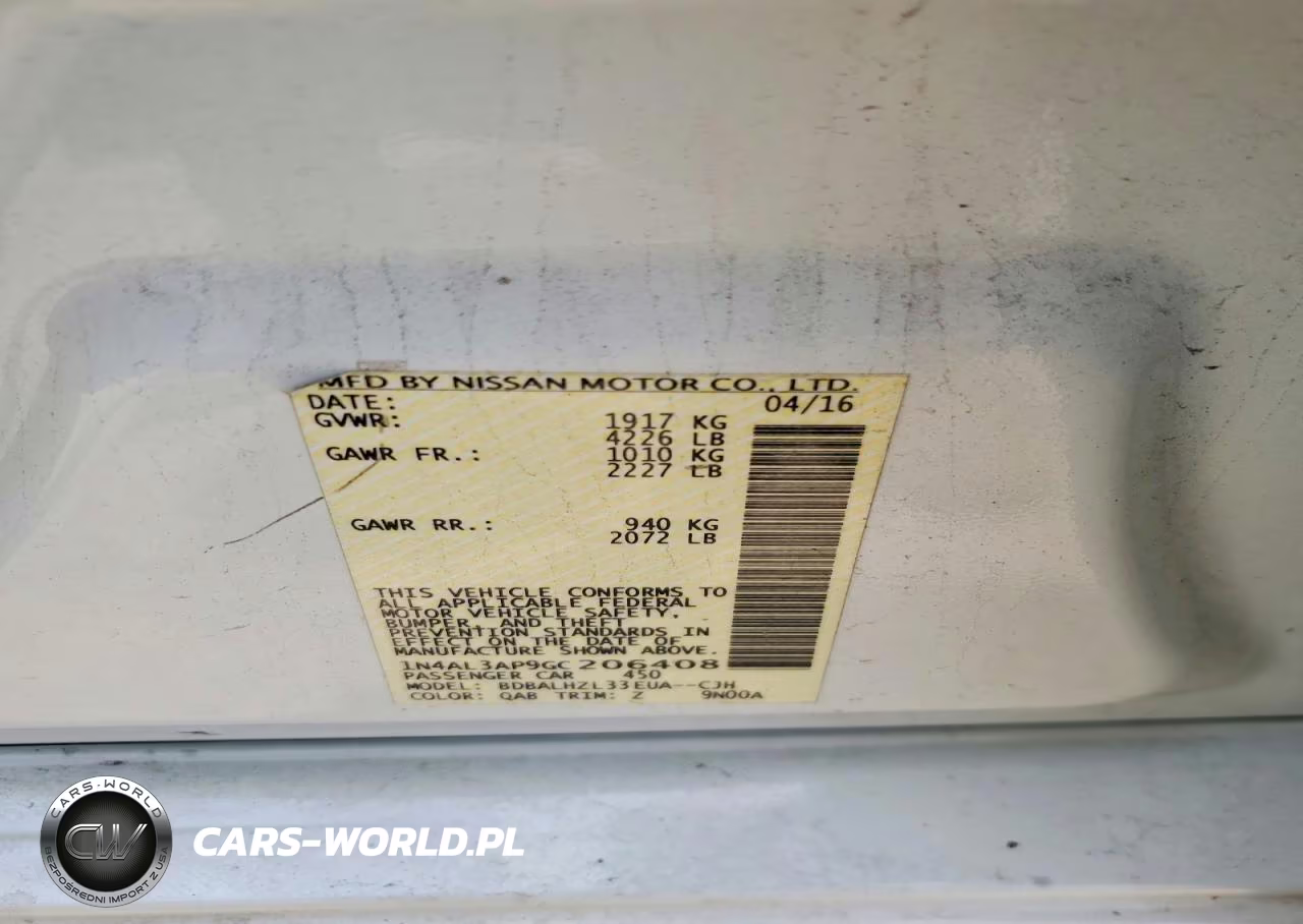 2016 Nissan Altima 2.5 Sr VIN:1N4AL3AP9GC206408 - 12
