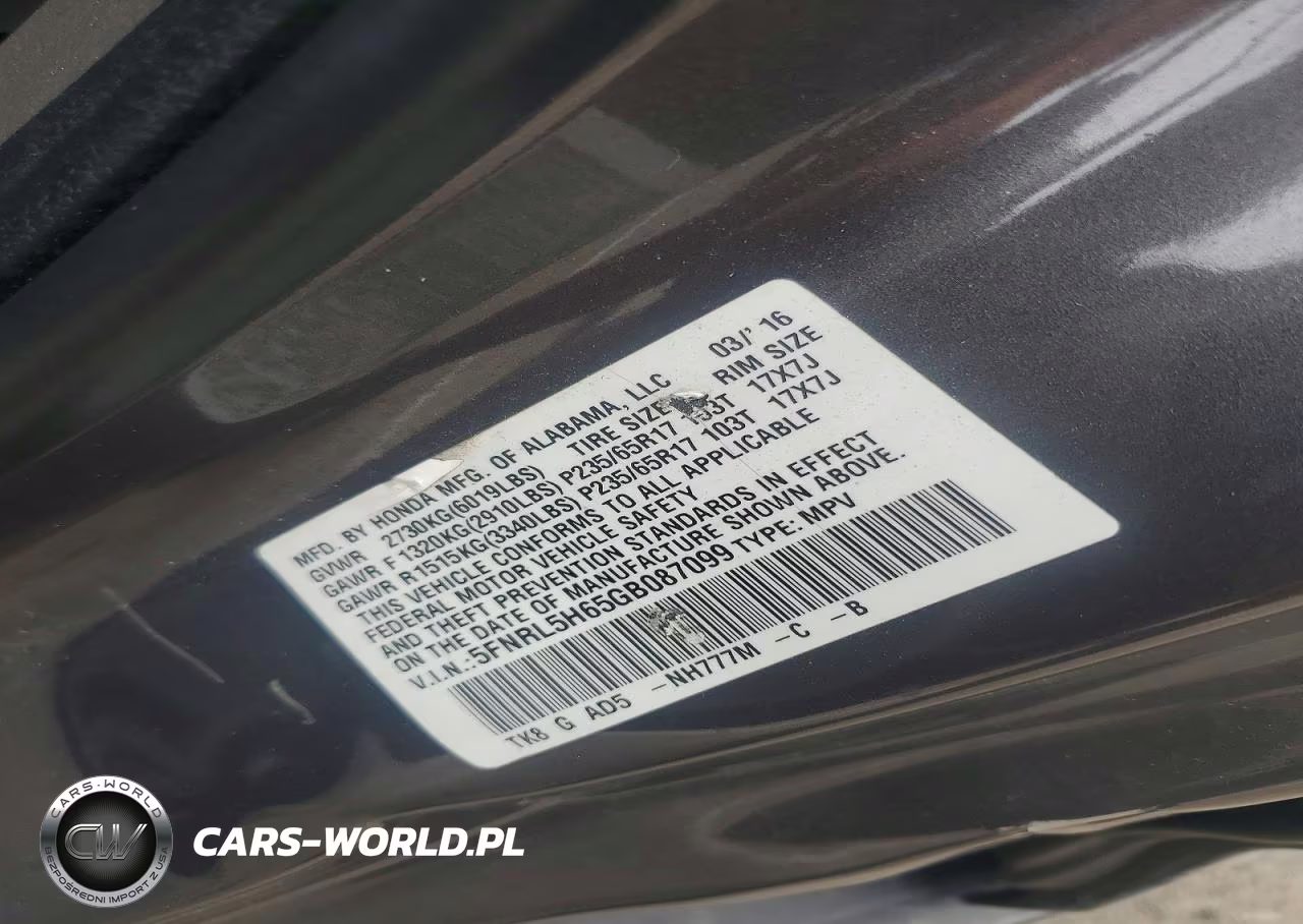 2016 Honda Odyssey Exl VIN:5FNRL5H65GB087099 - 13