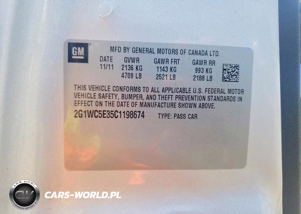 2012 Chevrolet Impala Ltz VIN:2G1WC5E35C1198674 - 12