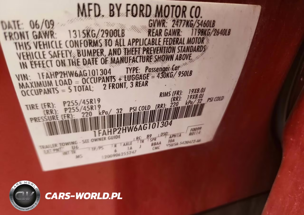 2010 Ford Taurus Sel VIN:1FAHP2HW6AG101304 - 12