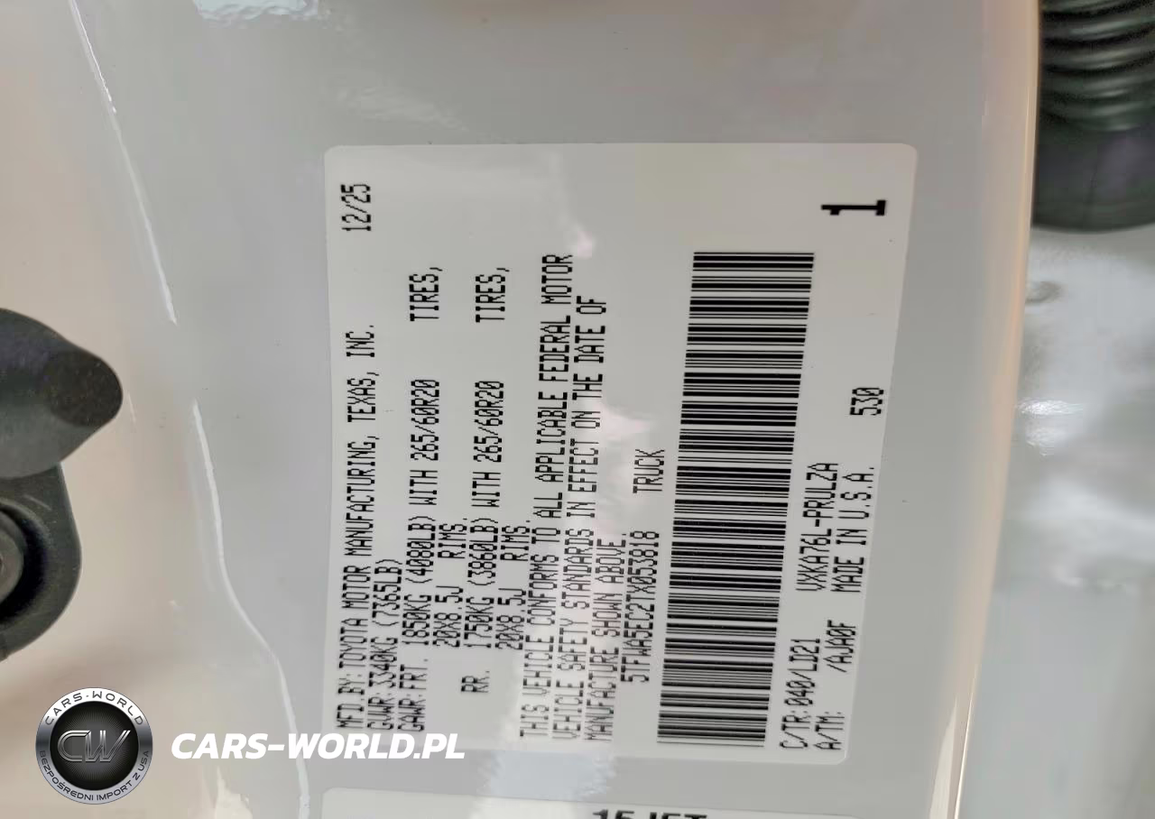 2026 Toyota Tundra Limited VIN:5TFWA5EC2TX053818 - 12
