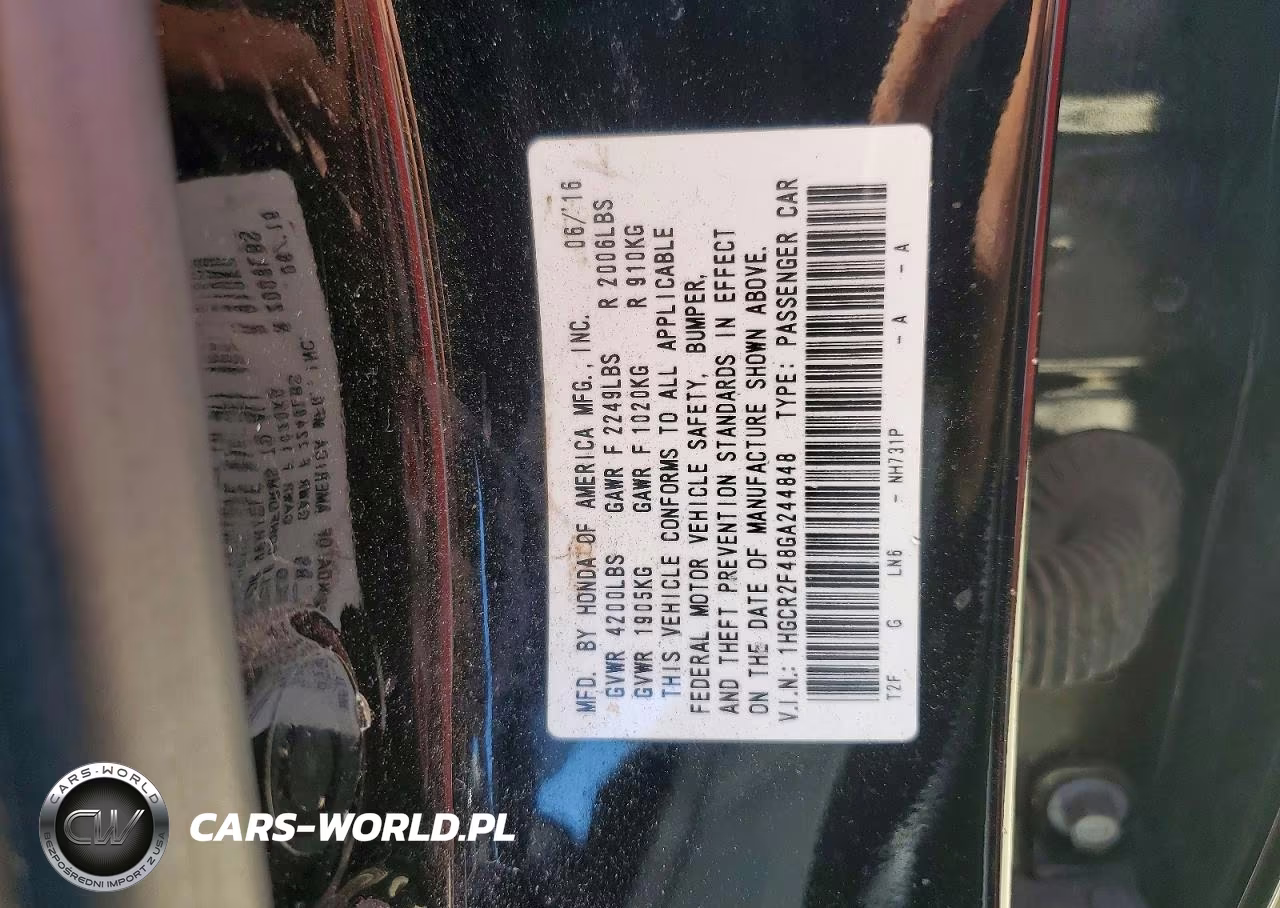 2016 Honda Accord Lx VIN:1HGCR2F48GA244848 - 13