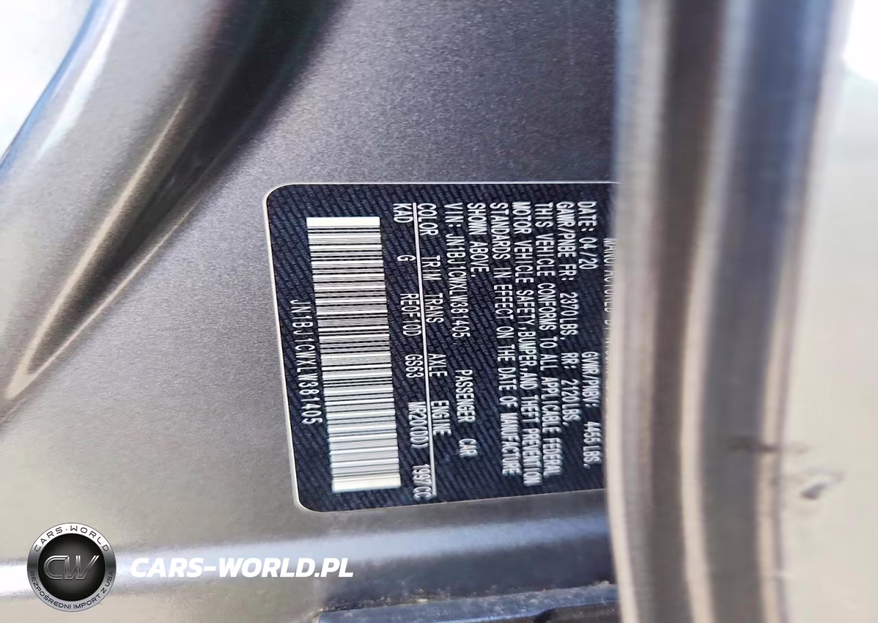 2020 Nissan Rogue Sport S VIN:JN1BJ1CWXLW381405 - 12