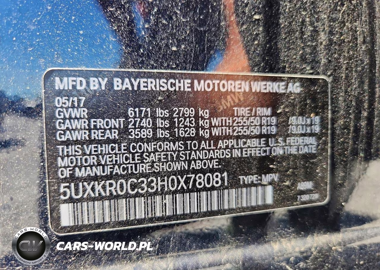 2017 BMW X5 xDrive35I VIN:5UXKR0C33H0X78081 - 12