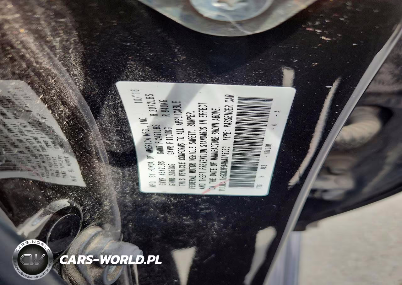 2017 Honda Accord Touring VIN:1HGCR3F94HA015053 - 13