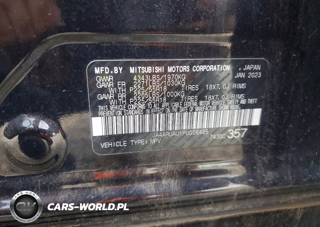 2023 Mitsubishi Outlander Sport S VIN:JA4ARUAU1PU006485 - 13