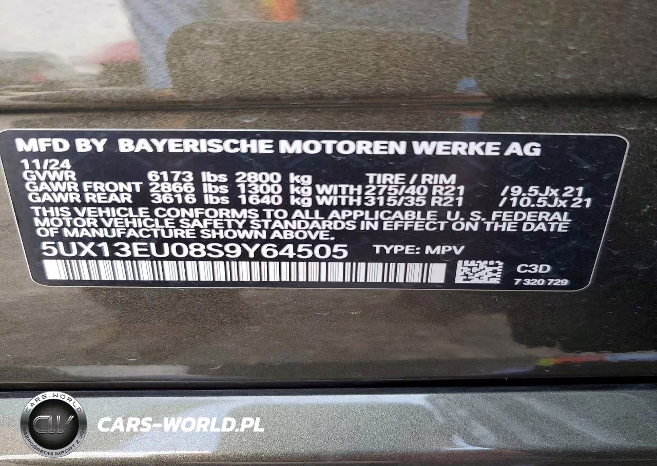 2025 BMW X5 Sdrive 40I VIN:5UX13EU08S9Y64505 - 12