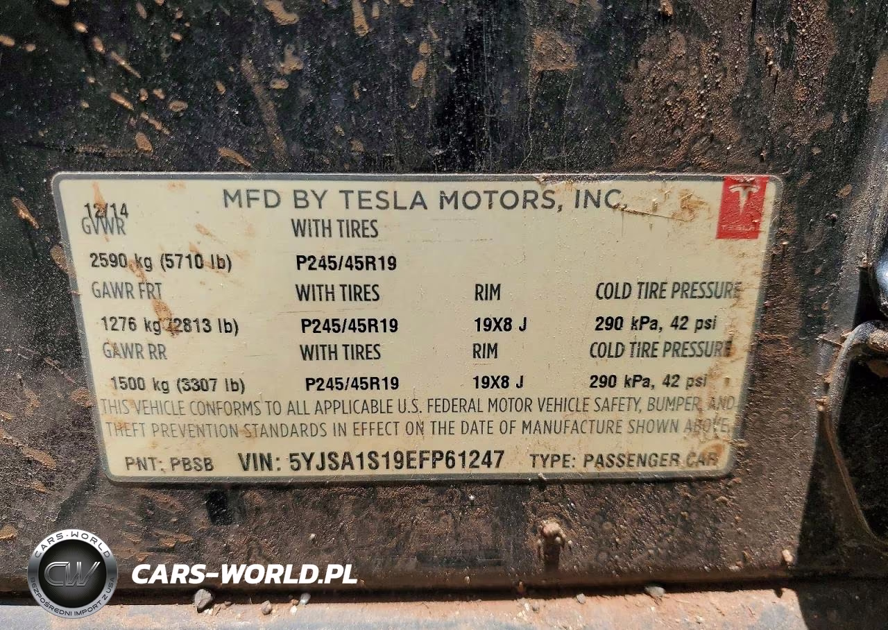 2014 Tesla Model S VIN:5YJSA1S19EFP61247 - 12