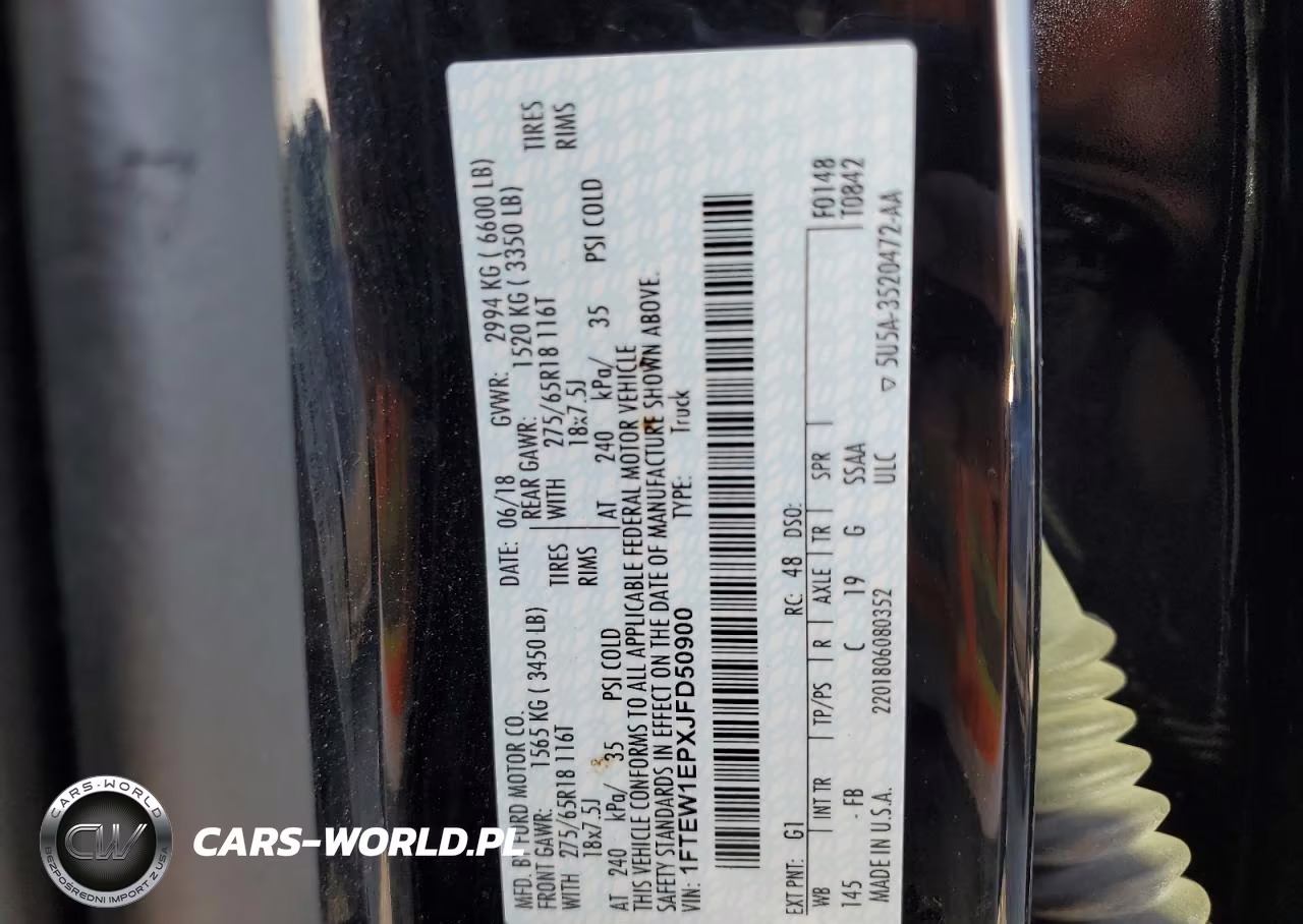 2018 Ford F150 Supercrew VIN:1FTEW1EPXJFD50900 - 12