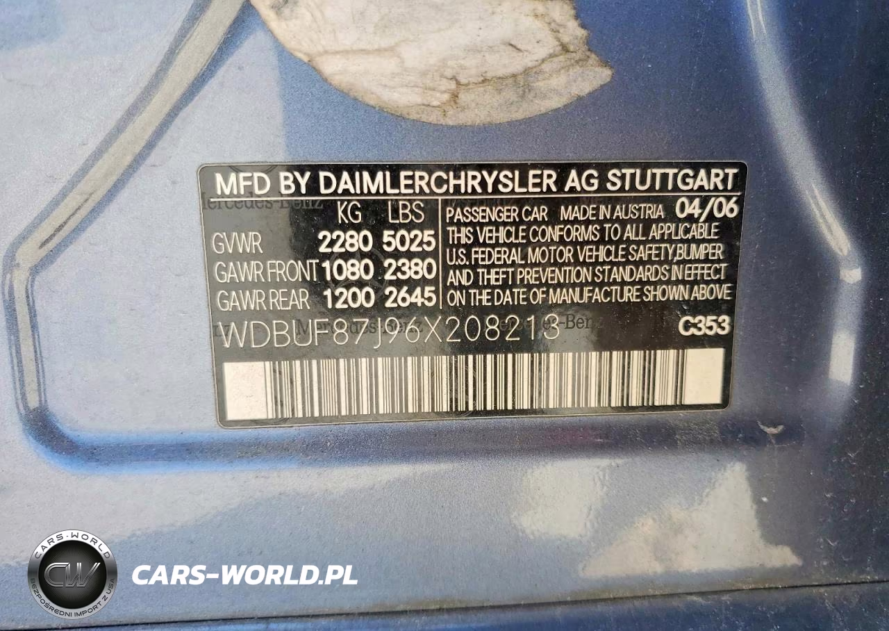 2006 Mercedes-Benz E 350 4Matic VIN:WDBUF87J96X208213 - 12