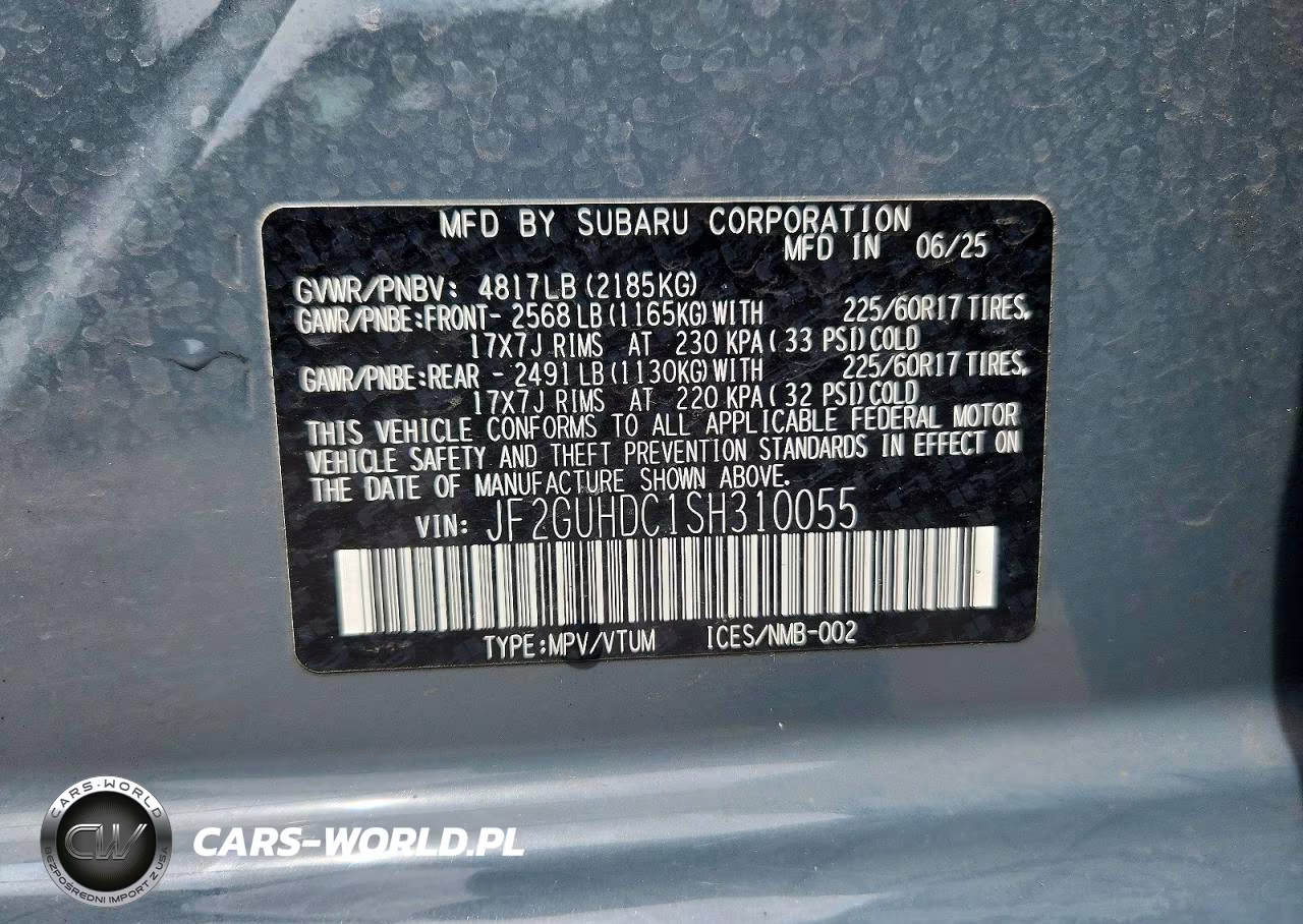 2025 Subaru Crosstrek Premium VIN:JF2GUHDC1SH310055 - 12