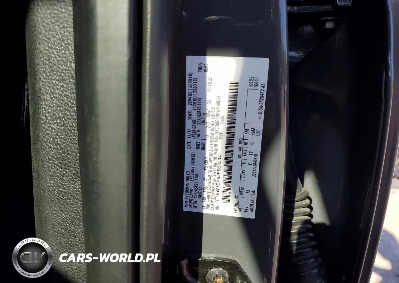 2018 Ford F150 Supercrew VIN:1FTEW1EP6JFB54534 - 13