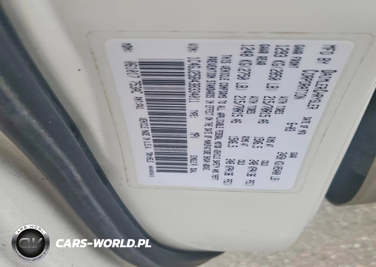 2003 Chrysler Voyager VIN:1C4GJ25B43B334011 - 13