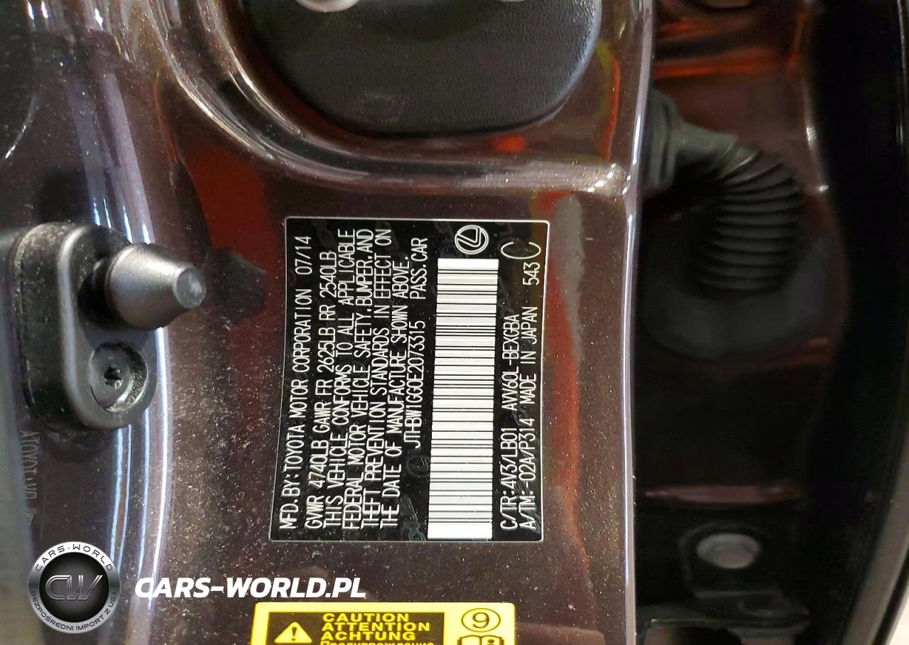 2014 Lexus Es 300H VIN:JTHBW1GG0E2073315 - 12