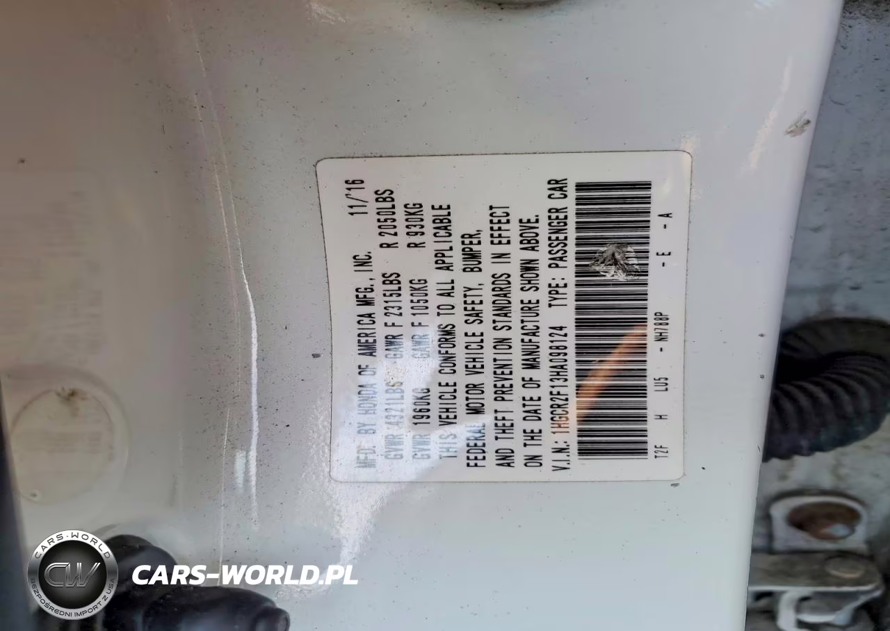 2017 Honda Accord Sport Special Edition VIN:1HGCR2F13HA098124 - 12