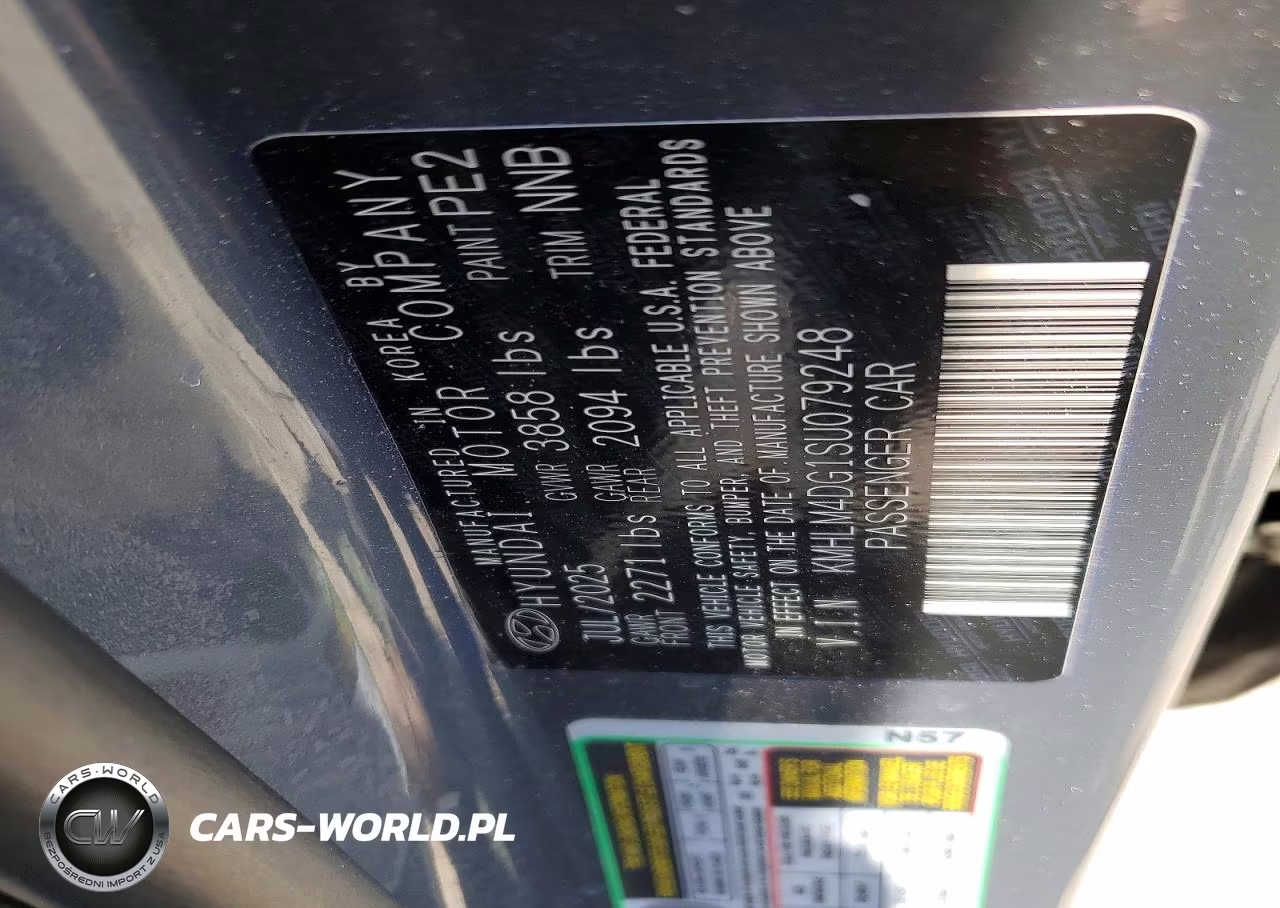 2025 Hyundai Elantra Sel Sport VIN:KMHLM4DG1SU079248 - 12