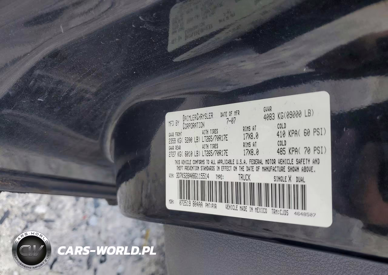 2008 Dodge Ram 2500 St VIN:3D7KS28A08G115514 - 12
