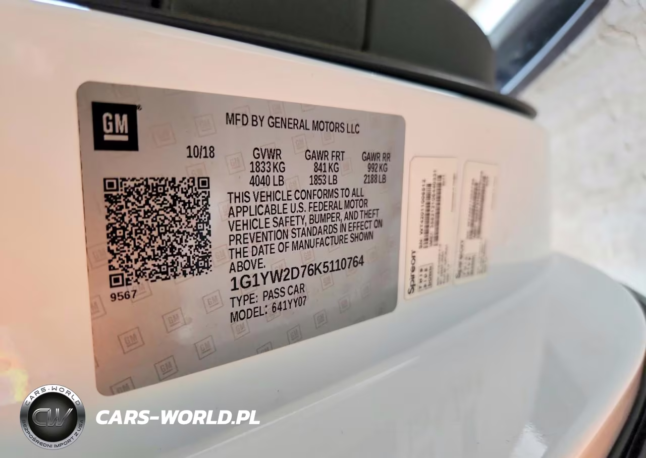 2019 Chevrolet Corvette Grand Sport 1Lt VIN:1G1YW2D76K5110764 - 12