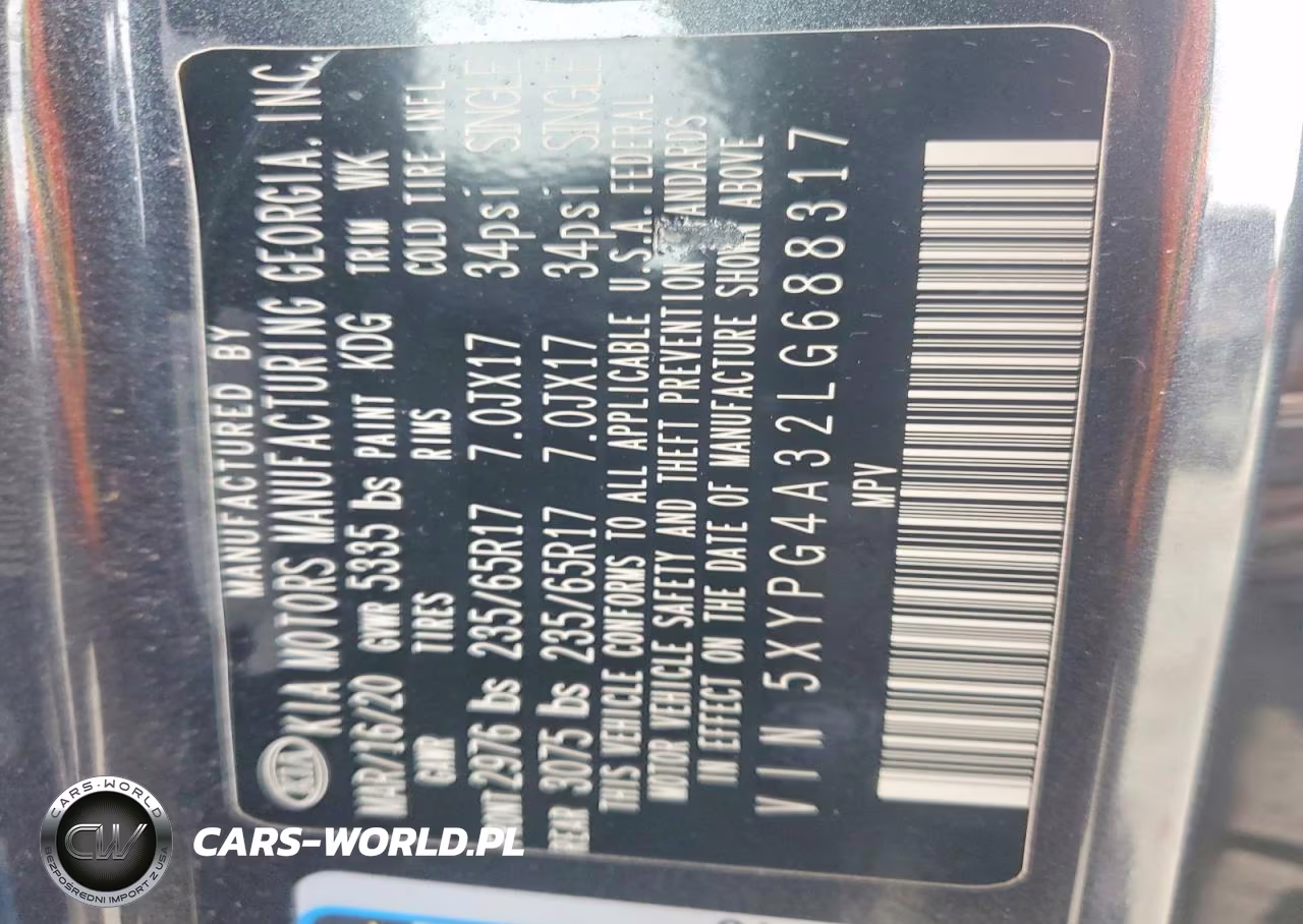 2020 Kia Sorento Lx VIN:5XYPG4A32LG688317 - 13