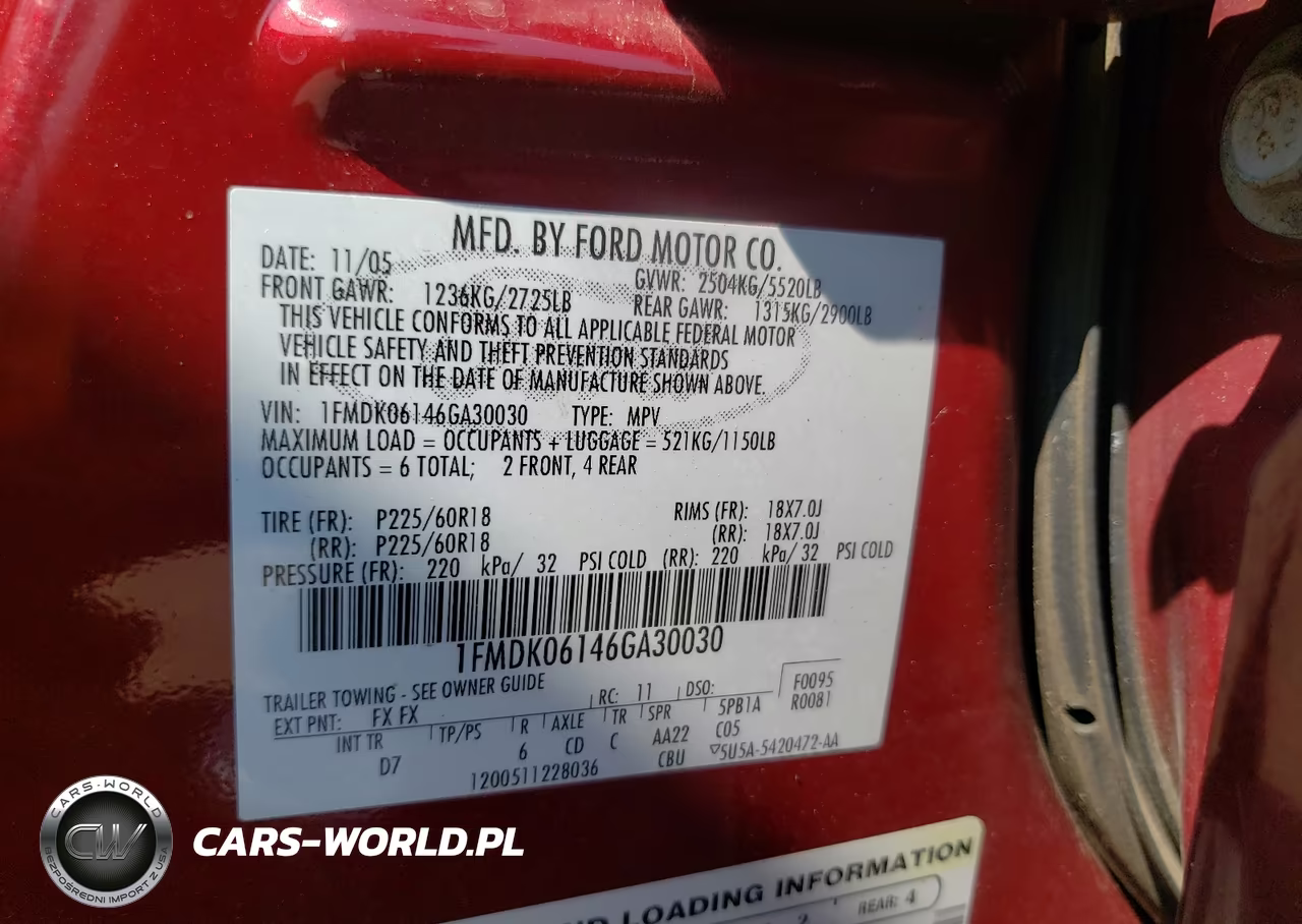 2006 Ford Freestyle Limited VIN:1FMDK06146GA30030 - 10
