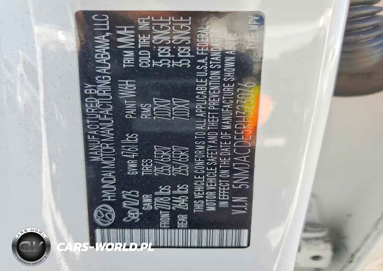 2024 Hyundai Tucson Se VIN:5NMJACDE5RH323076 - 14