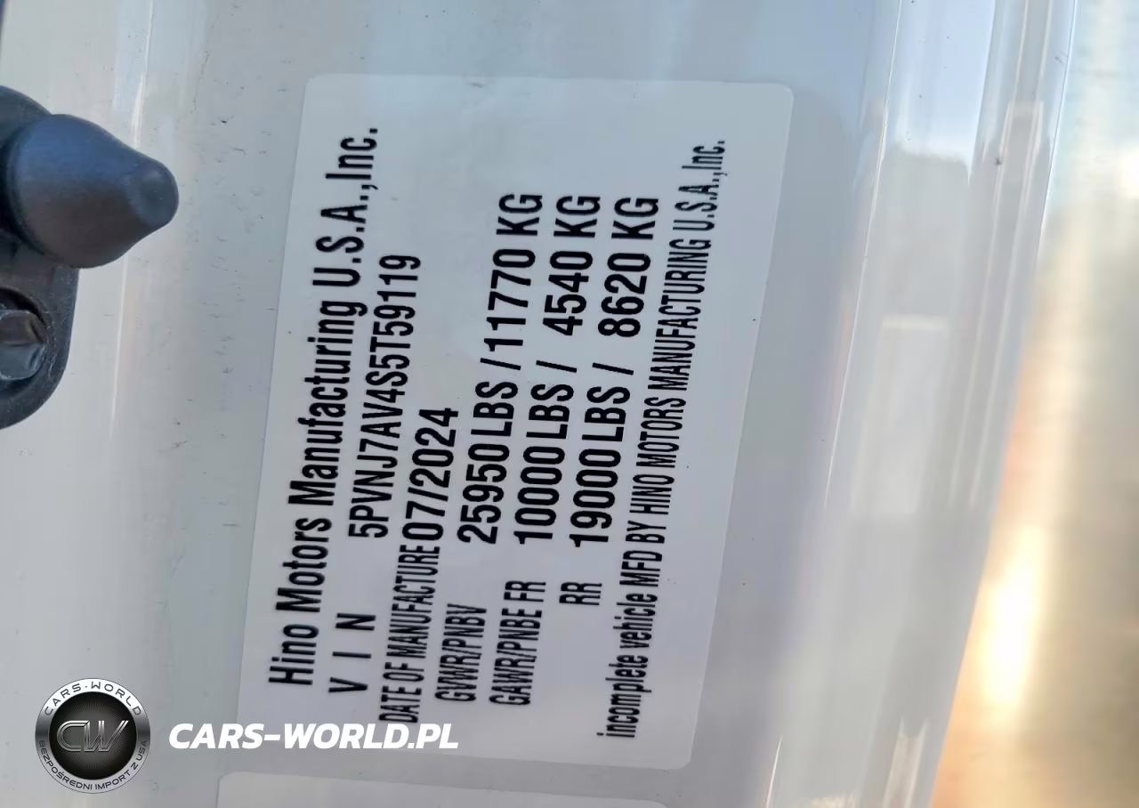 2025 Hino Hino L6 VIN:5PVNJ7AV4S5T59119 - 10