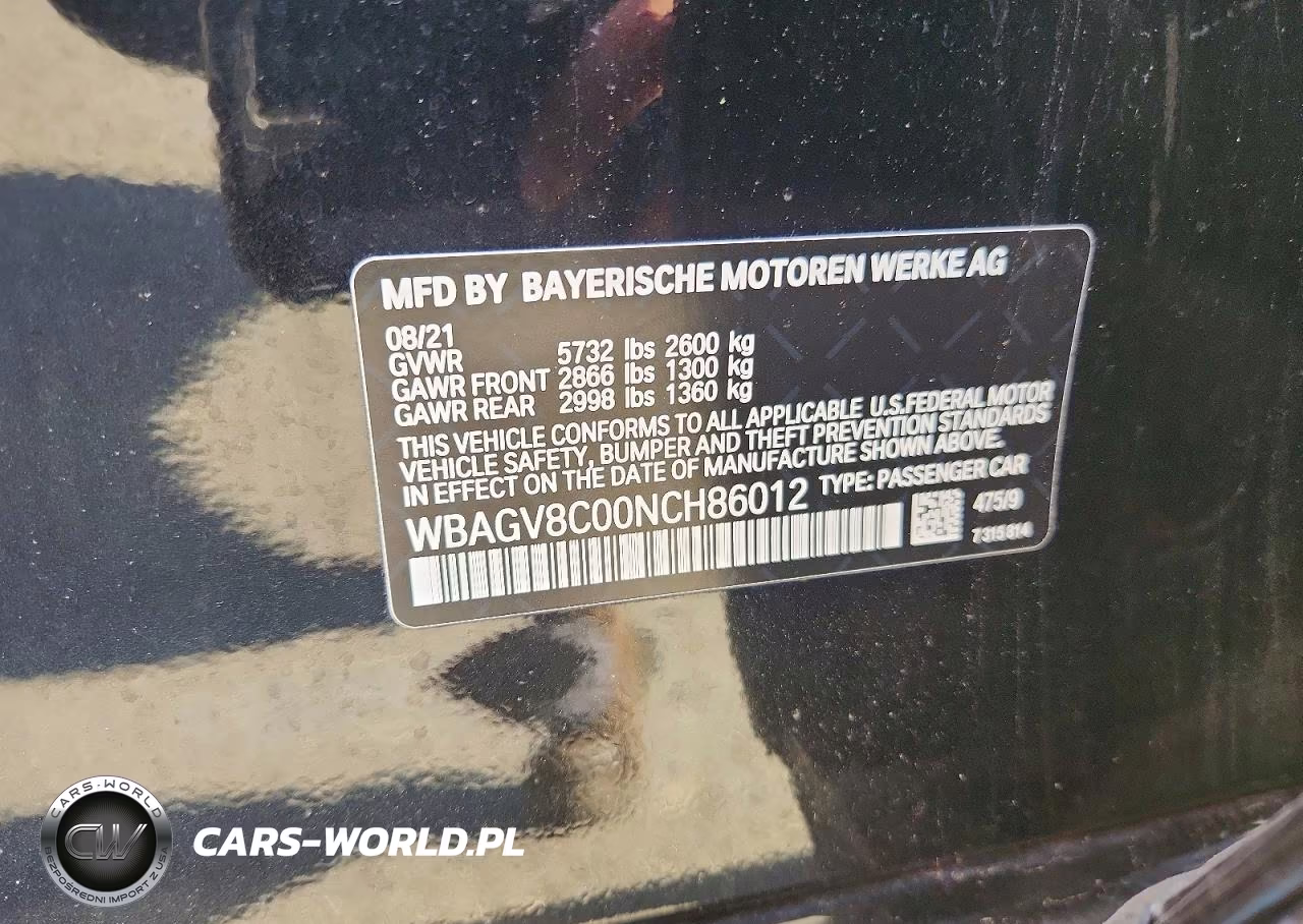 2022 BMW M850Xi VIN:WBAGV8C00NCH86012 - 13