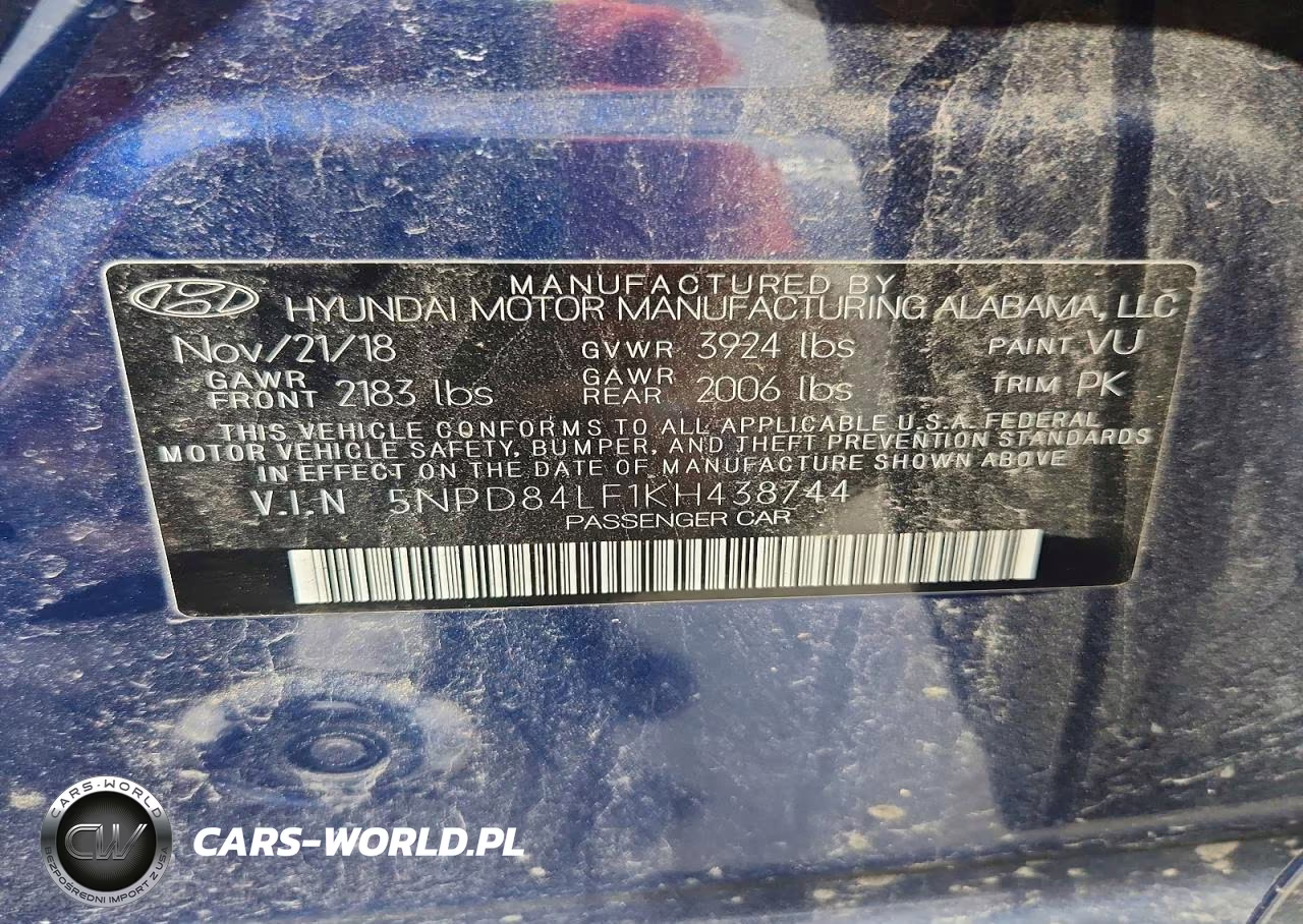 2019 Hyundai Elantra Sel VIN:5NPD84LF1KH438744 - 12