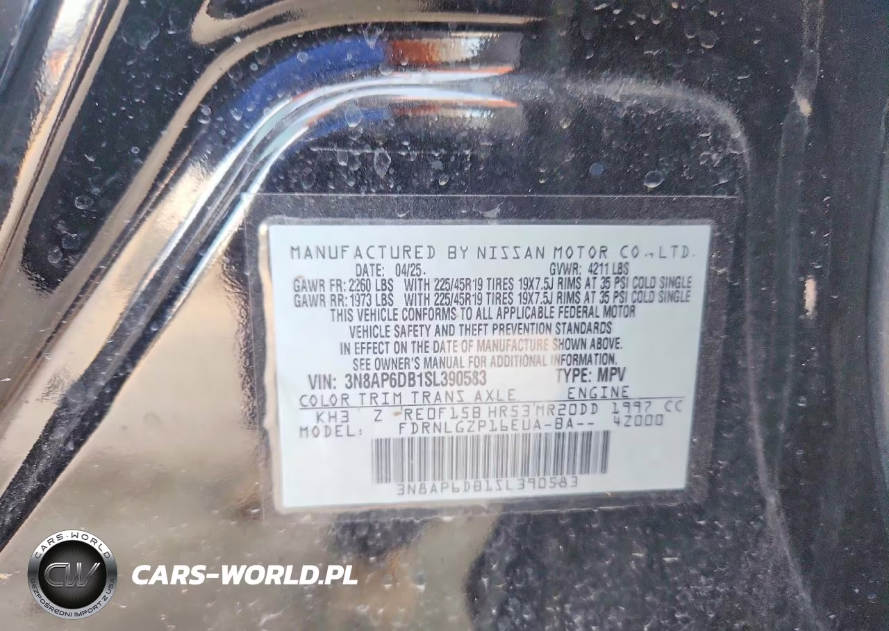 2025 Nissan Kicks Sr VIN:3N8AP6DB1SL390583 - 14