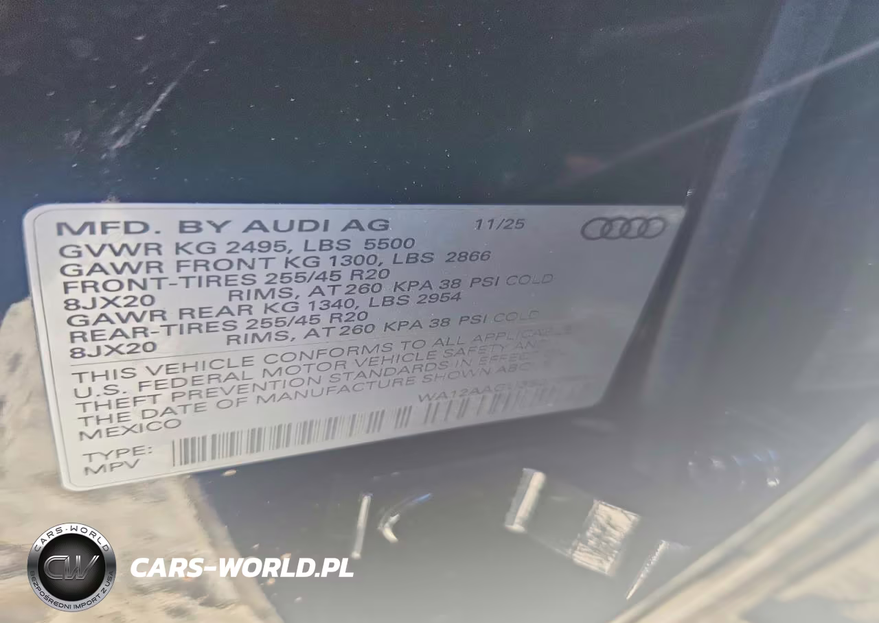 2025 Audi Q5 Premium Plus VIN:WA12AAGU3S2109851 - 13