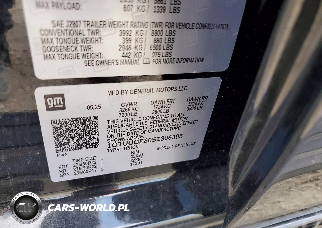 2025 GMC Sierra K1500 Denali VIN:1GTUUGE80SZ306305 - 12