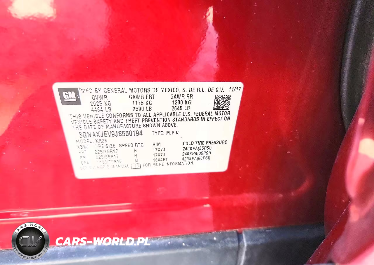 2018 Chevrolet Equinox Lt VIN:3GNAXJEV9JS550194 - 13