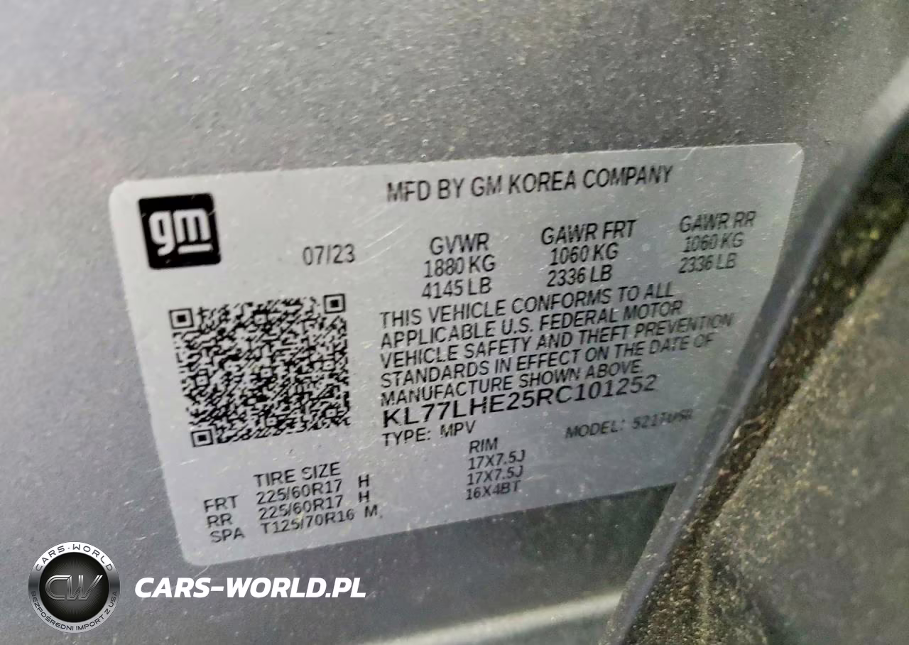 2024 Chevrolet Trax 1Lt VIN:KL77LHE25RC101252 - 13