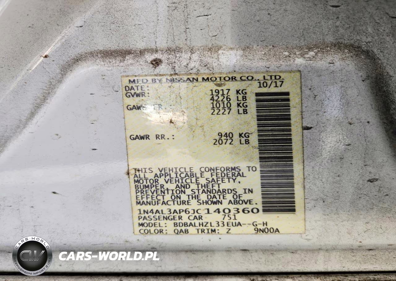 2018 Nissan Altima 2.5 Sr VIN:1N4AL3AP6JC140360 - 12
