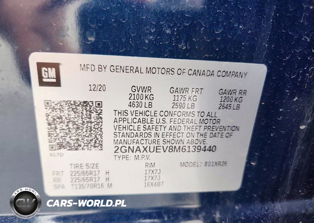 2021 Chevrolet Equinox Lt VIN:2GNAXUEV8M6139440 - 13