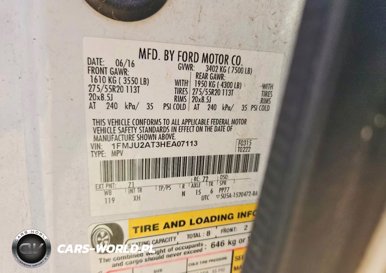 2017 Ford Expedition Limited VIN:1FMJU2AT3HEA07113 - 13