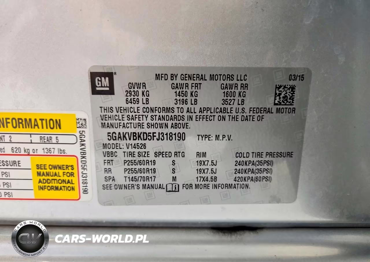 2015 Buick Enclave VIN:5GAKVBKD5FJ318190 - 14