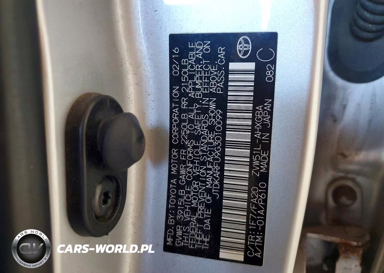 2016 Toyota Prius Three VIN:JTDKARFU9G3010099 - 12