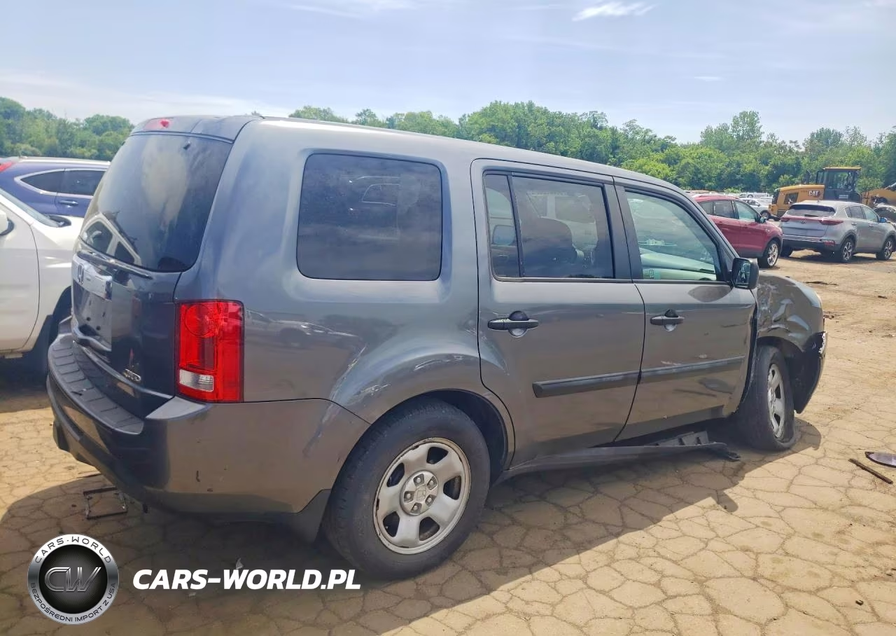 2013 Honda Pilot Lx VIN:5FNYF4H25DB057848 - 3