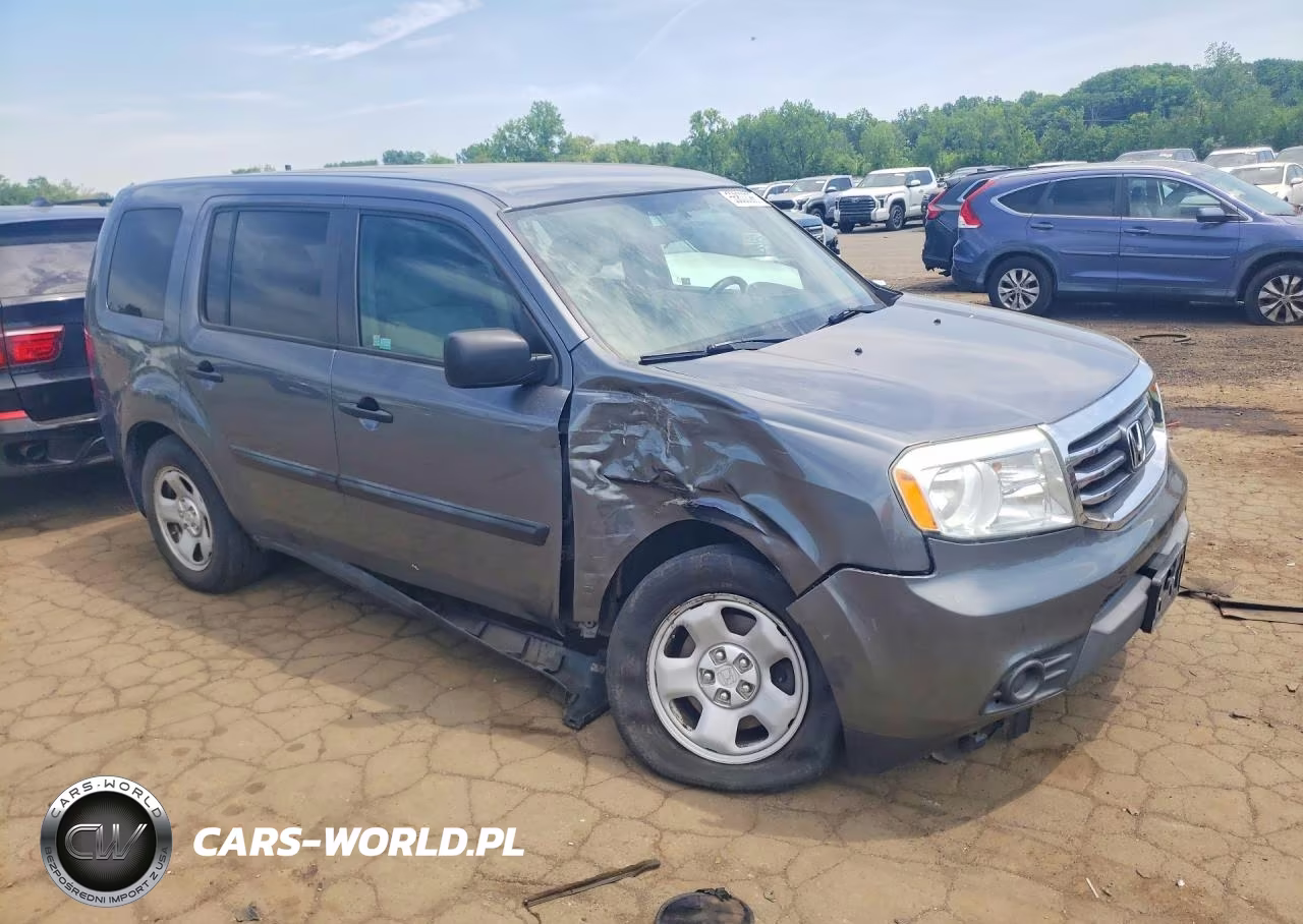 2013 Honda Pilot Lx VIN:5FNYF4H25DB057848 - 4