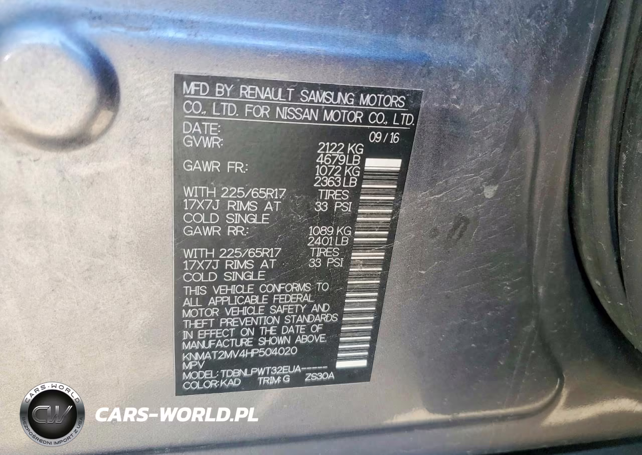 2017 Nissan Rogue S VIN:KNMAT2MV4HP504020 - 13