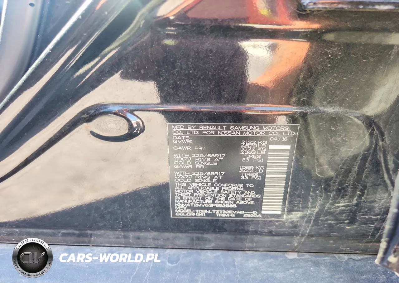 2016 Nissan Rogue Sv VIN:KNMAT2MV6GP692585 - 13