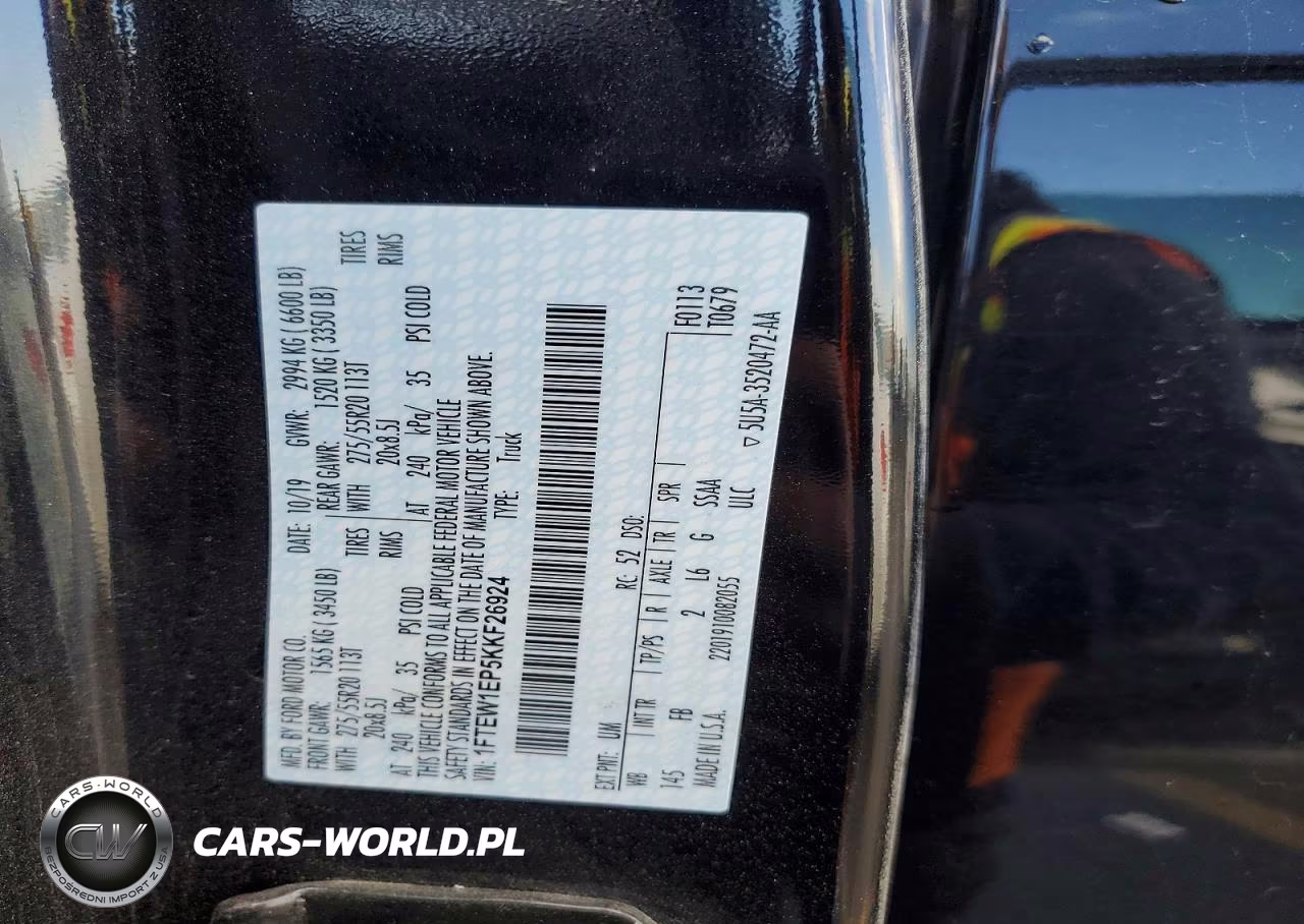 2019 Ford F150 Supercrew VIN:1FTEW1EP5KKF26924 - 13
