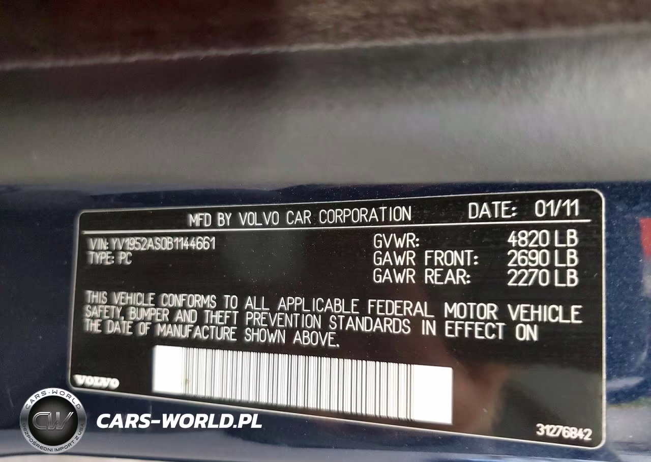2011 Volvo S80 3.2 VIN:YV1952AS0B1144661 - 12